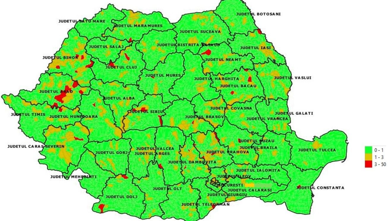BREAKING Rata de infectare cu noul coronavirus pe fiecare localitate din România a fost publicată de Ministerul Sănătății. Datele pe baza cărora fiecare școală decide scenariul din 14 septembrie