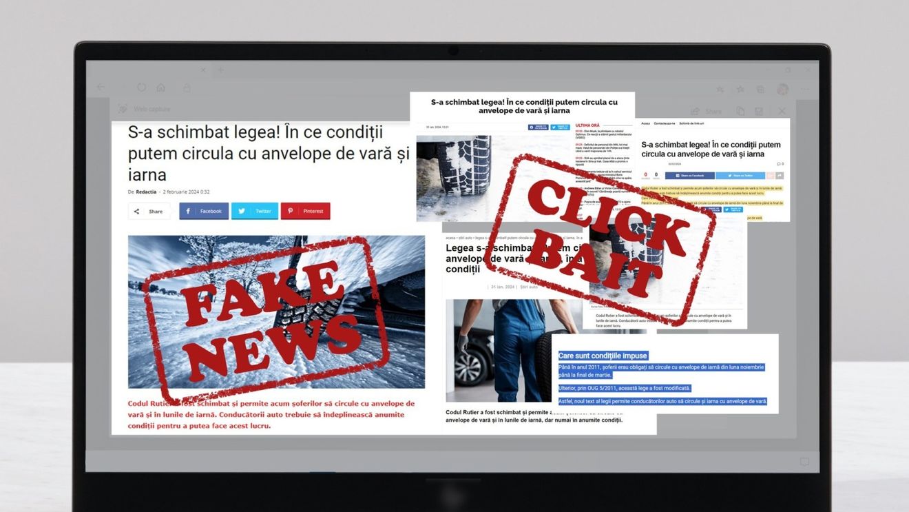 Registrul Auto denunță știri fake despre folosirea cauciucurilor de vară, iarna / ”Nu s-a schimbat legea, rămâne cum s-a stabilit în 2011”