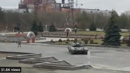 Rusia a publicat imagini din zona de excludere de la Cernobâl, preluată sub control de trupele ruse în prima zi a invaziei în Ucraina