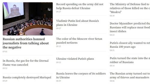 „Dictator paranoic”: Doi jurnaliști ruși au umplut un site pro-Kremlin cu articole anti-război