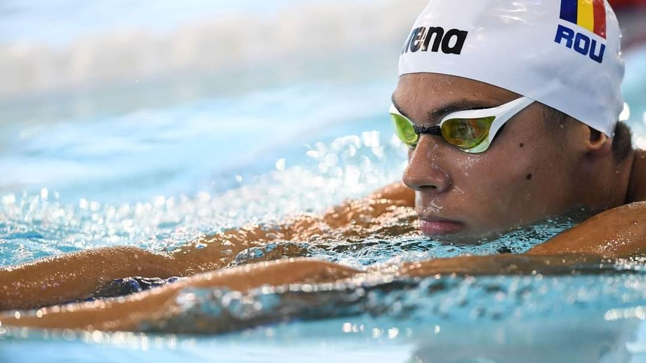 David Popovici, campion național  în proba de 100 m spate