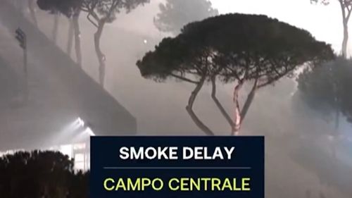 VIDEO: Faza zilei - Sărbătoarea Interului lui Chivu a întrerupt un meci de la ATP Roma: „nu se mai poate juca”