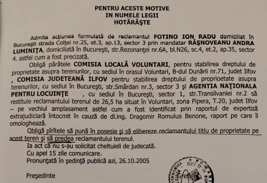 Sentință judecătoare Petcu