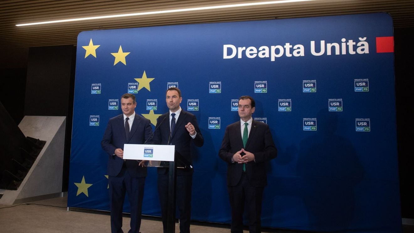 Alianța Dreapta Unită anunță candidați comuni la toate alegerile: europarlamentare, locale, parlamentare și prezidențiale / Drulă: Azi a avut loc dispariția oficială a PNL