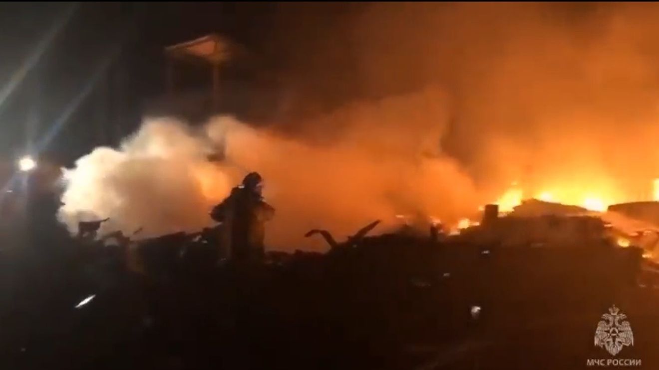 Un incendiu a izbucnit la o unitate militară rusă din Crimeea