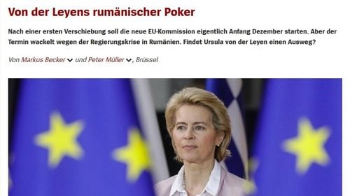 Der Spiegel: Ursula von der Leyen se află între toate scaunele din cauza crizei politice de la București / Siegfried Mureşan este cotat drept un “rising star” în PPE