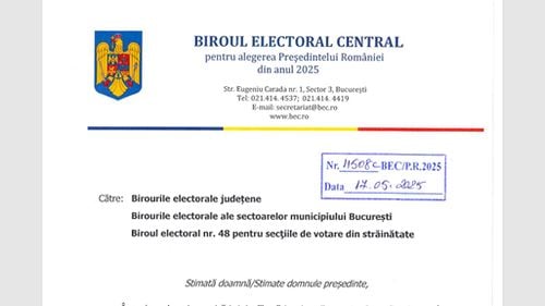 Circulară emisă sâmbătă de Biroul Electoral Central despre corectitudinea votului și a numărării buletinelor din turul doi al alegerilor prezidențiale 2025 / Instrucțiuni transmise după informațiile publicate de G4Media despre strategia de contestare în secții de votare pusă la cale de către AUR și POT