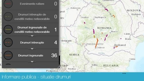 Hărțile interactive cu drumurile și autostrăzile cu risc de înzăpezire sau sectoare blocate au fost activate pe site-ul CNAIR