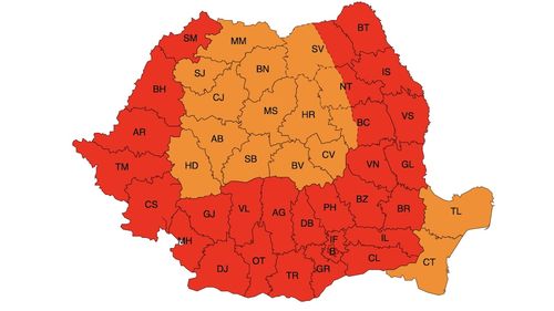 Cod roșu de caniculă, sâmbătă și duminică, în aproape toată țara / Temperaturi de până la 41 de grade Celsius
