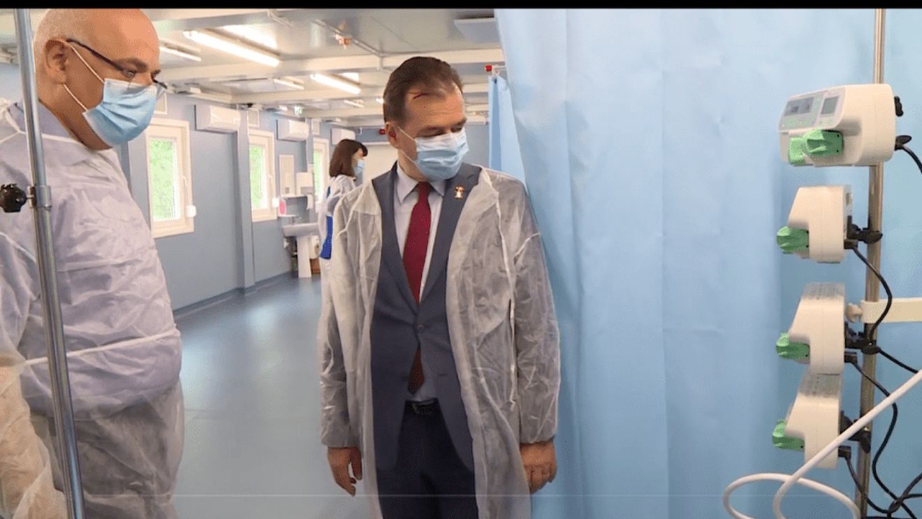 VIDEO Structură modulară de terapie intensivă la Spitalul Elias. Ludovic Orban: Nu vreau să mai intru în polemici. Grija mea e să creștem capacitatea de tratare a pacienților infectați