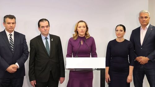 VIDEO Elena Lasconi, declarație de presă împreună cu liderii Forța Dreptei, PMP și REPER / „E foarte important și rezultatul de la alegerile parlamentare, pentru că președintele are nevoie de o majoritate”