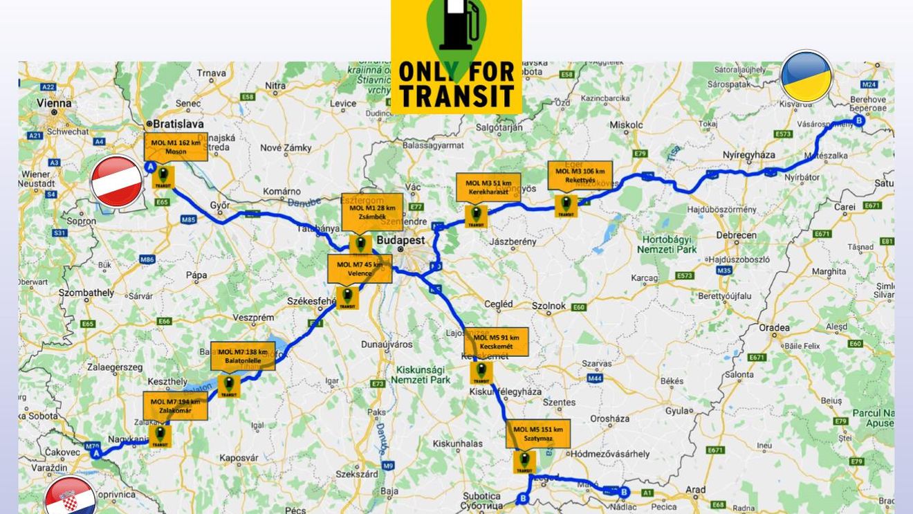 GRAFIC Ungaria a făcut publice singurele trasee rutiere pe care le pot folosi românii care tranzitează țara