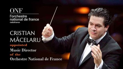 Dirijorul Cristian Măcelaru, care a condus Orchestra Națională a Franței la marele concert de Ziua Națională de la Turnul Eiffel, decorat de președintele Iohannis