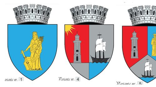 Noua stemă a orașului Constanţa, în consultare publică / Cetățenii sunt rugați să aleagă între 3 variante