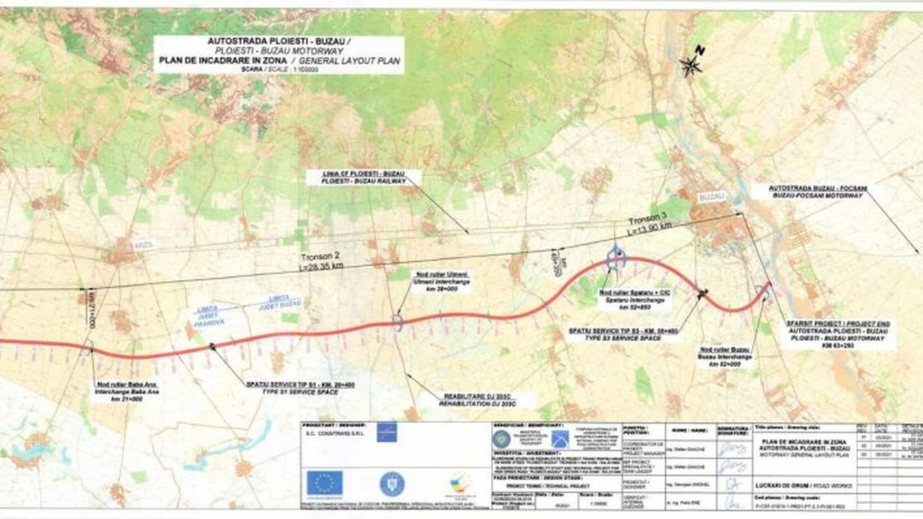Companii din România au câștigat toate licitațiile pentru cele trei loturi ale Autostrăzii Ploiești-Buzău