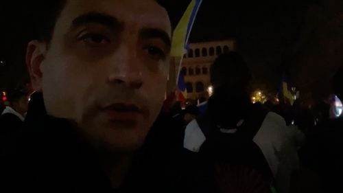VIDEO Protest în Piața Universității din Capitală, împotriva certificatului verde / A fost prezent și președintele AUR, George Simion