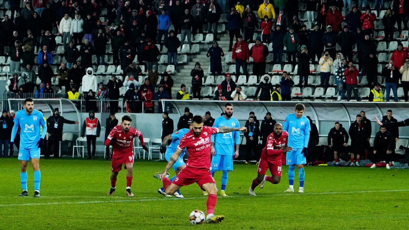 Victorie dramatică pentru Dinamo cu FC Voluntari, în ultimul meci din etapa a 21-a a Superligii de fotbal