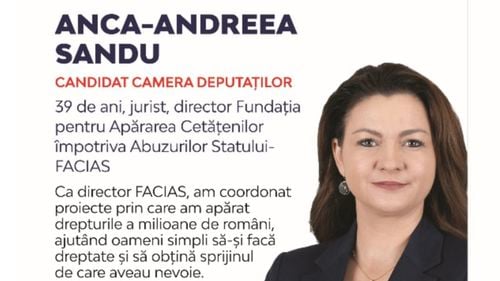 Cum își recompensează Voiculescu complicii din dosarul ICA: Andreea Anca Sandu, soția lui Jean Cătălin Sandu fostul vicepreșdinte AVAS, pusă pe un loc eligibil la Camera Deputaților, pe listele PSD Neamț