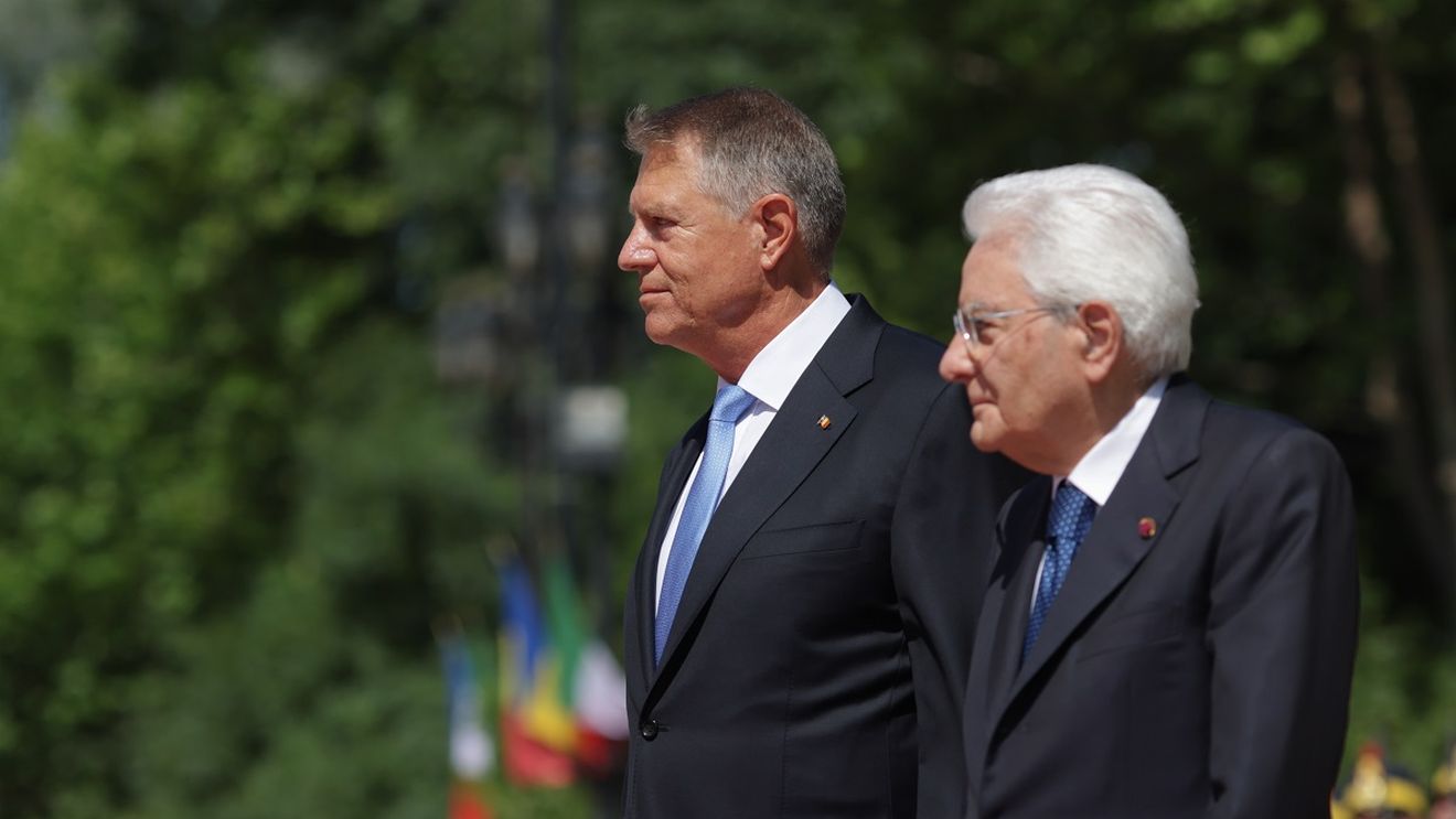 Preşedintele Italiei, primit la Palatul Cotroceni