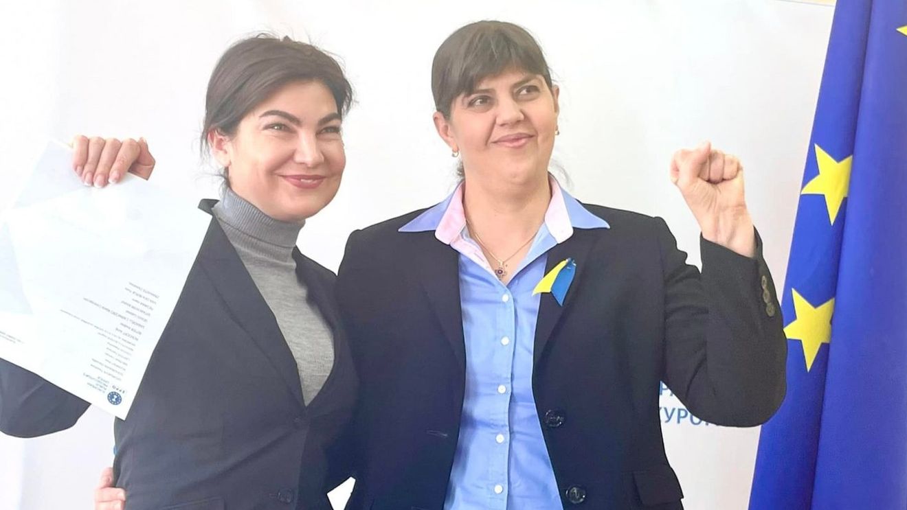 Laura Codruța Kovesi a fost în Ucraina: Parchetul European a încheiat un protocol de lucru cu Parchetul General de la Kiev/ Printre rezoluții se numără confiscarea averilor criminalilor de război
