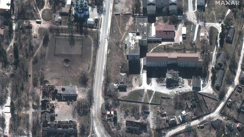 Infrastructura majoră din centrul oraşului ucrainean Izium este distrusă, arată noi imagini din satelit