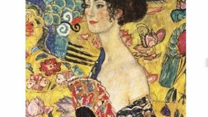 Tabloul de Klimt "Doamna cu evantai"  a doborât recordul de vânzare în Europa, fiind achizițonat cu 86 de milioane de euro
