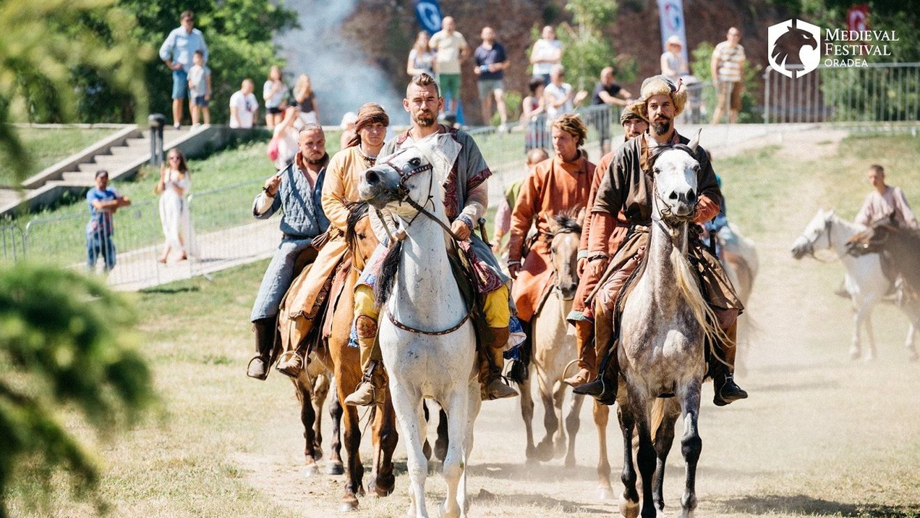 Festivalul Medieval din Cetatea Oradea, în perioada 4-7 iulie: concerte, acrobații, dansuri, jocuri, spectacole, demonstrații de luptă și cruciade, competiții de tir și multe alte evenimente