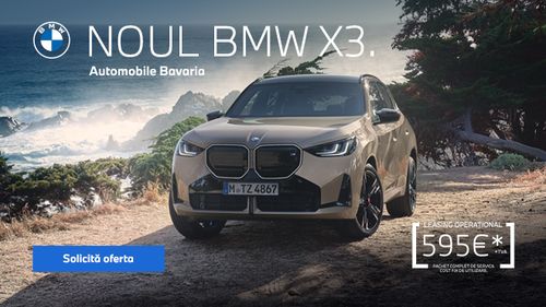 Noul BMW X3: putere, eleganță și tehnologie de ultimă generație într-un SUV ce redefinește stilul de viață modern. Descoperă performanța și confortul premium la un alt nivel! #BMWX3 (P)