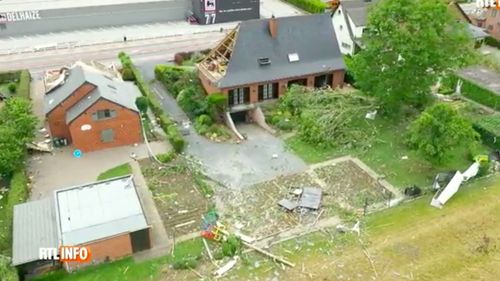 Belgia: O tornadă a lovit localitatea Beauraing. Mai mulți răniți și clădiri avariate