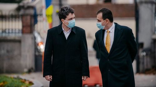 Nicușor Dan s-a întâlnit cu Ludovic Orban la sediul central al PNL
