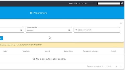 Centrul de vaccinare al Institutului Cantacuzino suspendă temporar posibilitatea înscrierilor pe lista de așteptare după ce peste 3.000 de persoane s-au înscris și poate programa zilnic doar 20 de oameni din etapa a III-a