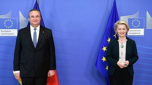 Ursula von der Leyen, după întâlnirea cu premierul Ciucă: Comisia Europeană este gata să sprijine România pentru creșterea ratei de vaccinare/ Discuții despre criza sanitară, aderarea la spațiul Schengen și finalizarea MCV