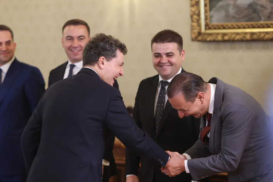 Nicușor Dan cu Daniel Baluta la consultari Cotroceni
