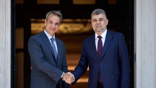 Marcel Ciolacu a discutat cu premierul grec Kyriakos Mitsotakis despre investiții în energie