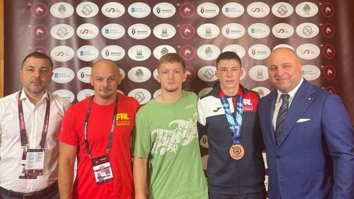 Benjamin Zalan Boejthe, medalia de bronz la categoria 61 kg, lupte libere, la Campionatele Europene de lupte Under-20 de la Santiago de Compostela