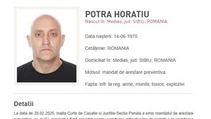Mercenarul Horațiu Potra, fiul său și o rudă au fost dați în urmărire generală de Poliția Română