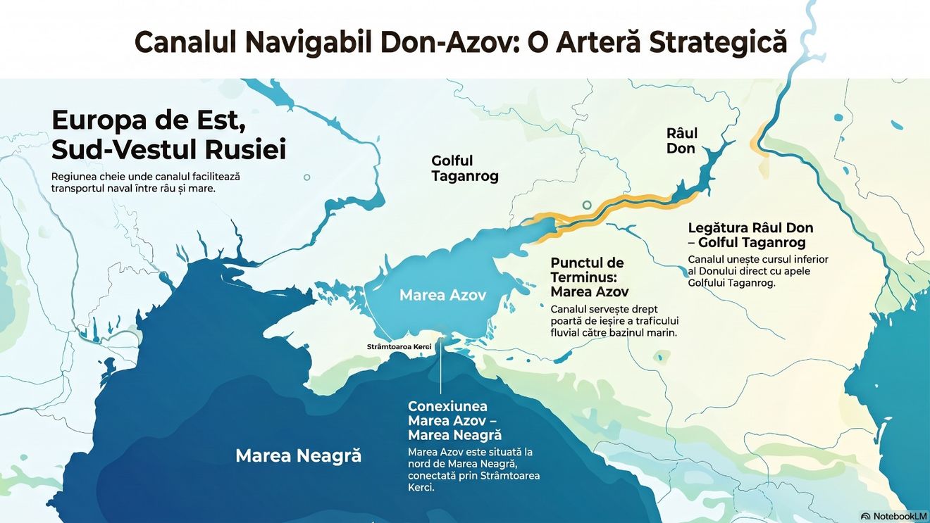 Rusia oprește traficul pe Canalul Don-Azov și prin Strâmtoarea Kerci, după atacurile ucrainene asupra navelor sale / Până la un sfert din exporturile de grâu rusesc trec prin Marea Azov