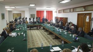 Imaginea zilei: Isărescu şi conducerea BNR, ignoraţi de PSD