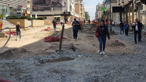 VIDEO FOTO Cum arată centrul Constanței, de un an în șantier/ Când spune primăria că vor fi finalizate lucrările de 90 de milioane de lei