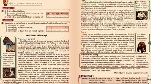Pseudoștiință în manualul de Limba Română de clasa a IV-a: În Munții Bucegi există o zonă în care organismul…