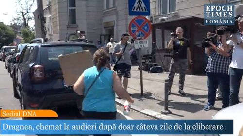 VIDEO Dragnea a fost la DNA pentru prelungirea sechestrului în dosarul Tel Drum. Scandal înaintea sosirii sale la audieri, între susținătorii și contestatarii acestuia