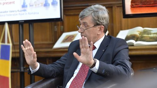 Articol elogios cu ambasadorul Rusiei într-o publicație din Ialomița. Kuzmin, propagandist al Kremlinului, a lansat o rafală de afirmații false și nu a fost deranjat cu nici o întrebare despre invazia Rusiei în Ucraina, soldată cu mii de victime civile