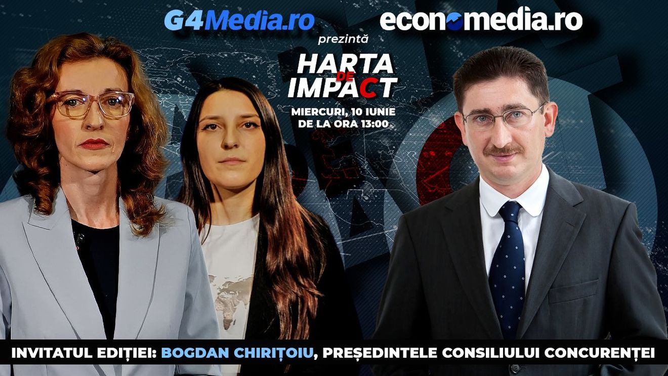 Bogdan Chirițoiu, președintele Consiliului Concurenței, vine astăzi la emisiunea „Harta de impact” / Urmărește LIVE de la ora 13.00