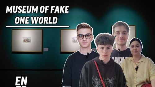 VIDEO La expoziția „Museum of fakes”, liceenii au putut depista fake news și dezinformarea cu un joc interactiv dezvoltat de o echipă de programatori din Austria