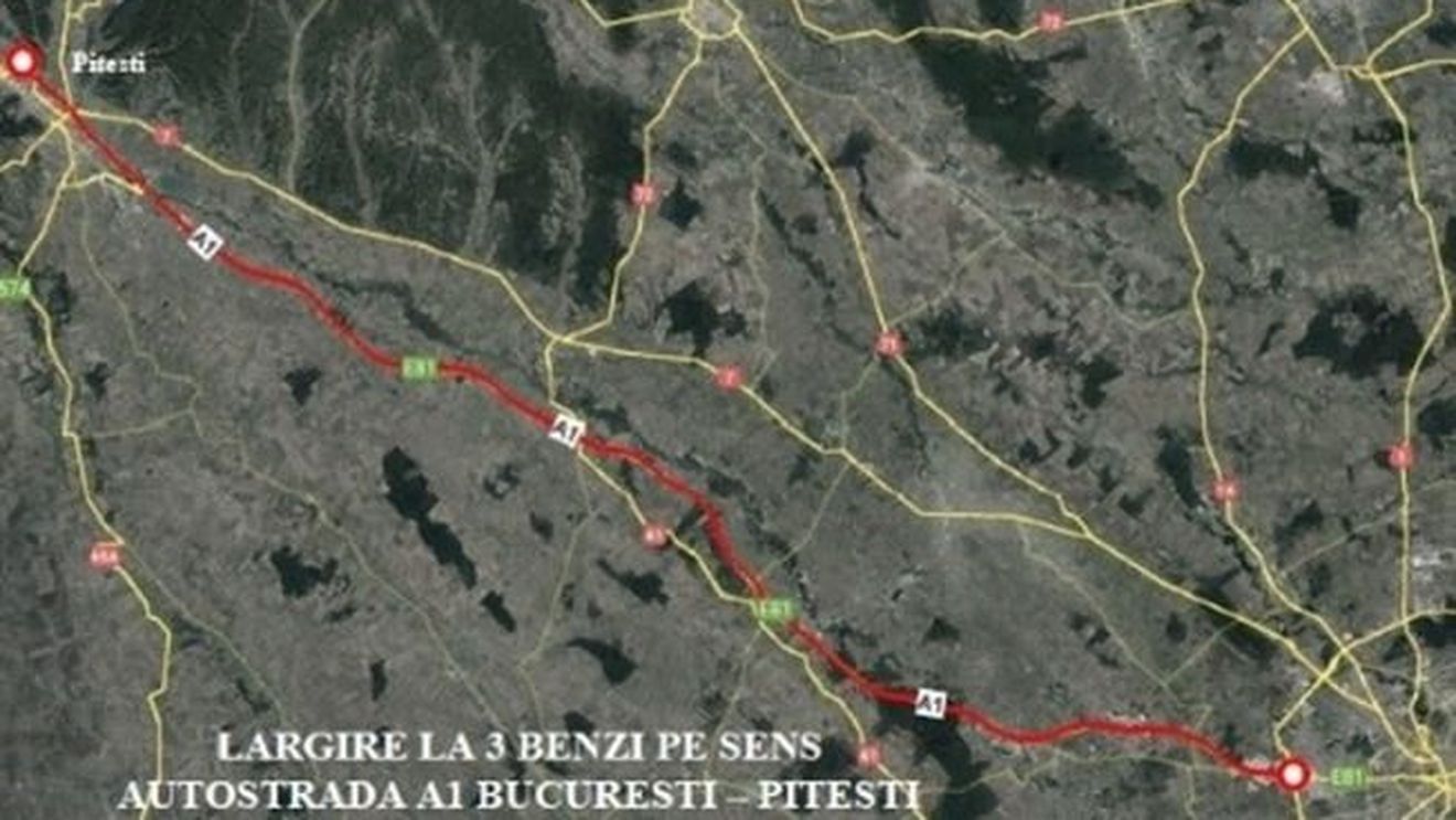 Au fost depuse 13 oferte de la companii din șase țări pentru proiectul lărgirii la trei benzi a Autostrăzii București - Pitești