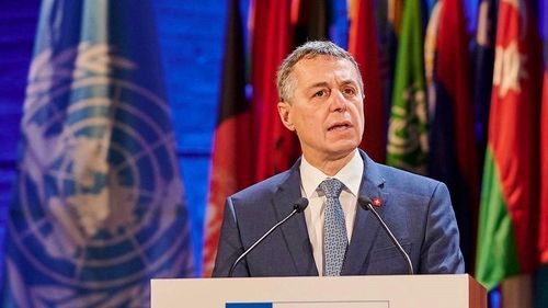 Iohannis se întâlnește, luni, la Cotroceni, cu preşedintele Confederaţiei Elveţiene, Ignazio Cassis