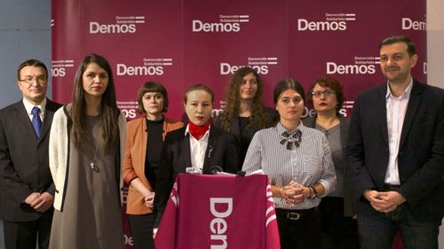 Partidul Democraţiei şi Solidarităţii - Demos a prezentat lista candidaţilor pentru PE: ”Candidaţii provin din familii cu dificultăţi materiale şi cu o înţelegere mai bună a cetăţenilor”
