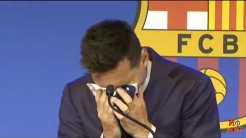 VIDEO Leo Messi în lacrimi la despărțirea de Barcelona. ”Sunt foarte trist pentru că plec de la clubul pe care îl iubesc într-un moment neaşteptat”