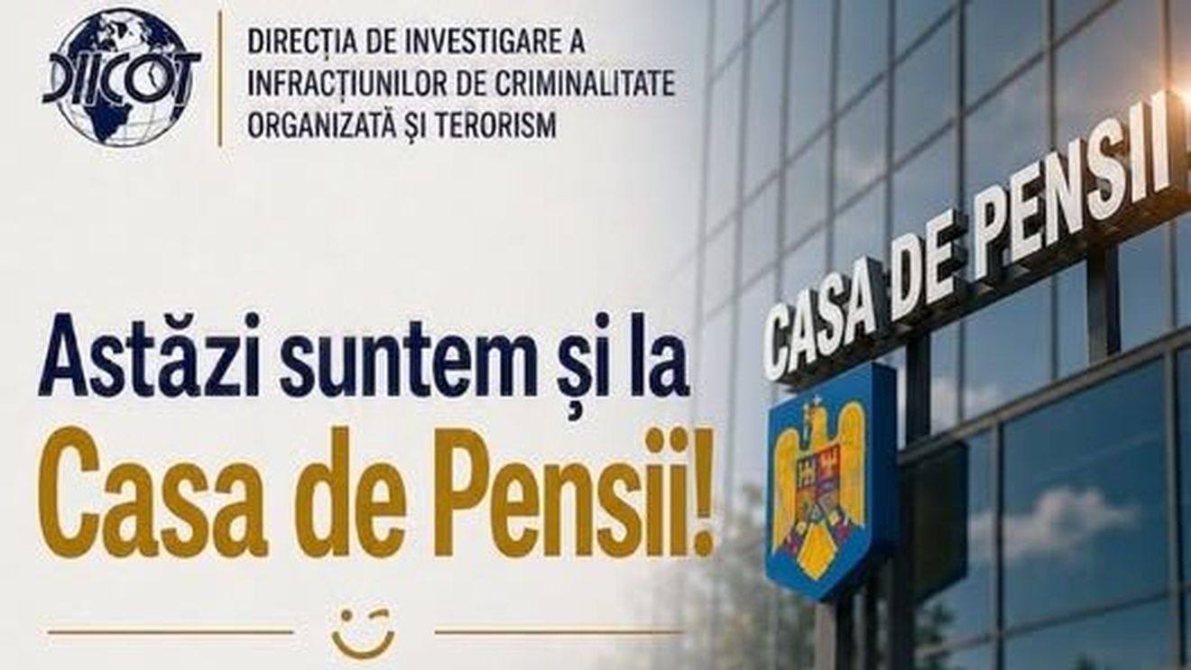 DIICOT, ironic la adresa ministrului interimar al Muncii, Dragoș Pîslaru: „Astăzi suntem și la Casa de Pensii. Scuze că nu am anunțat înainte!”