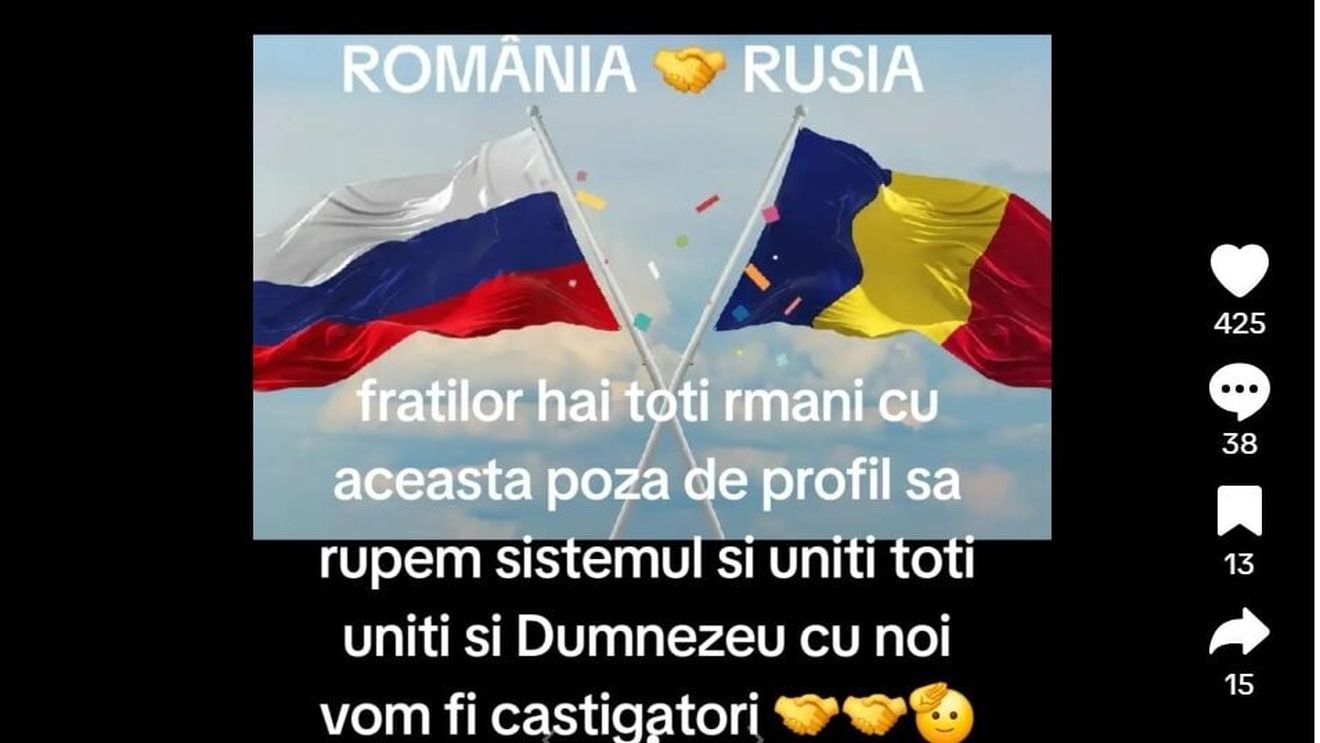 EXCLUSIV Val de clipuri pro-Rusia și pro-Putin pe Tiktok în ultima săptămână. Fenomenul a apărut după ce AUR, George Simion și Călin Georgescu au atacat constant UE și NATO
